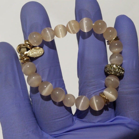 EXPRESS Elegant Beaded Bracelet – Adjustable Brown Leather Cord Fashion Jewelry - Picture 7 of 8